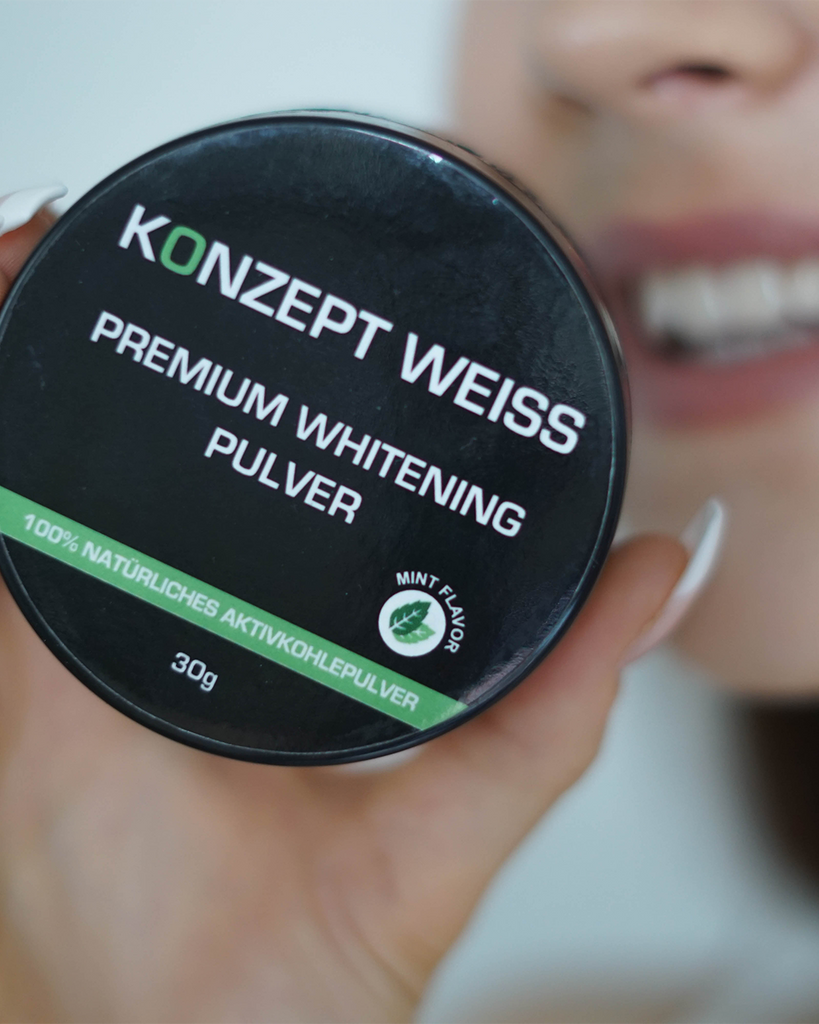 Premium Whitening Pulver+ (mit Aktivkohle für Zahnaufhellung) 